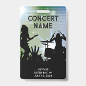 Badge de concert VIP accès total (Arrière)