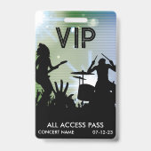 Badge de concert VIP accès total (Avant)