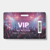 Badge de concert VIP All Access | Festival Backsta (Avant)