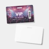Badge de concert VIP All Access | Festival Backsta (Avant & arrière)