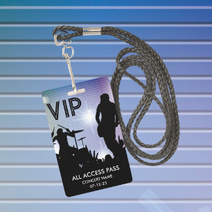Badge de concert VIP Custom All Access