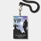 Badge de concert VIP Custom All Access (Avant avec lanière)
