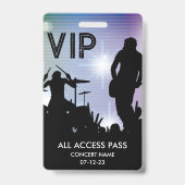 Badge de concert VIP Custom All Access (Avant)