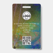 Badge de confettis pour événement avec code QR VIP (Arrière)