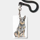 Badge de Conseiller en Adoption d'Animaux (Arrière avec lanière)