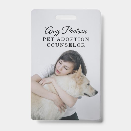 Badge de Conseiller en Adoption d'Animaux (Avant)