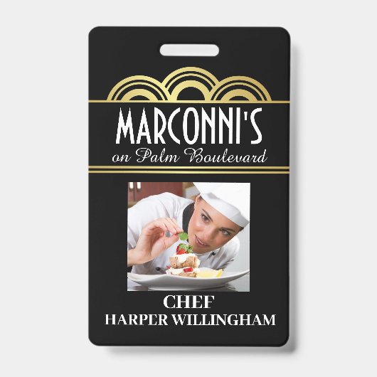 Badge de cordon de chef de restaurant (Avant)