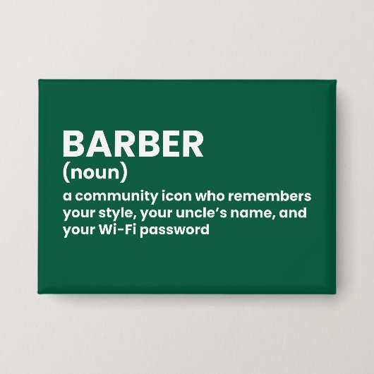 Badge de définition du barbier (Recto)