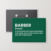 Badge de définition du barbier (Recto/Verso)