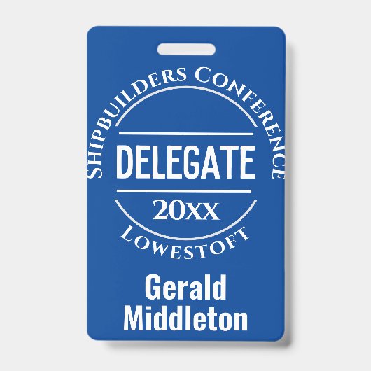 Badge de délégué d'assemblée, de convention ou de  (Front)