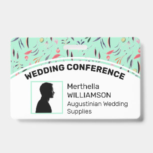 Badge de délégué de photo de logo personnalisé NEO