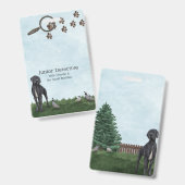 Badge de détective junior résolveur de mystères (Avant & arrière)