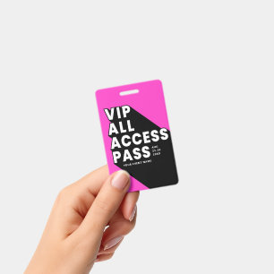 Badge de festival de musique VIP All Access Pass  