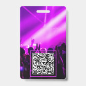 Badge de festival VIP accès complet QR Code (Arrière)
