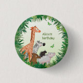 Badge de fête d'anniversaire de 3 cm pour animaux  (Devant)