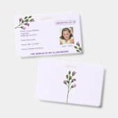 Badge de Floral Unschooling Homeschooling (Avant & arrière)