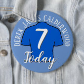 Badge de football 7e anniversaire pour personnalis (En situation)