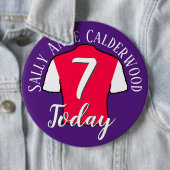 Badge de football d'anniversaire pour personnalise (En situation)