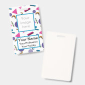 Badge de forme personnalisée des années 90 (Recto et verso)