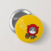 Badge de Ganbare Japonais - Chaton (Devant & derrière)