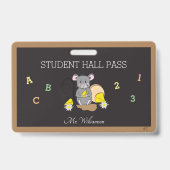 Badge de hall de souris de dessin animé mignon (Avant)
