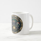 Badge de Joyeux Cryptid Noël Mug à Café (Devant droit)