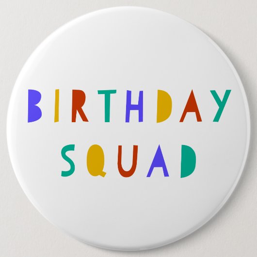 Badge de la brigade d'anniversaire pour les enfant (Devant)