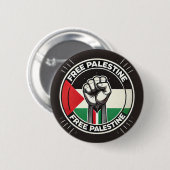 Badge de la carte de solidarité de la Palestine li (Devant & derrière)