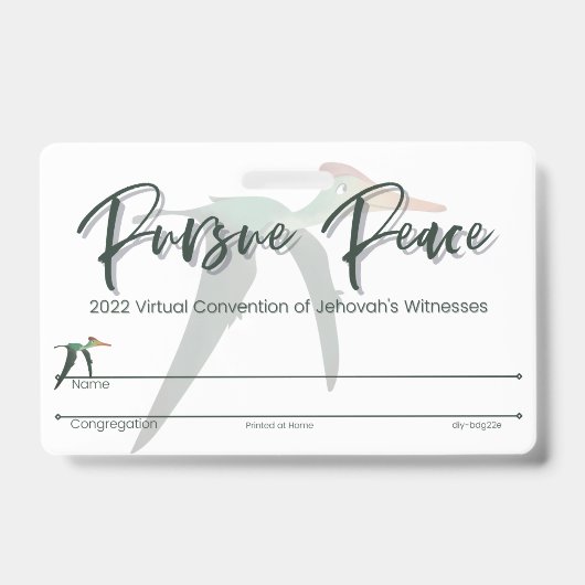 Badge de la Convention JW Keepsake | Ptérodactyle (Avant)