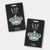 Badge de la Couronne VIP (Avant & arrière)
