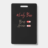 Badge de la Dame Boss (Arrière)