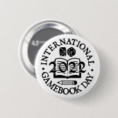 Badge de la Journée Internationale du Gamebook 202 (Devant & derrière)