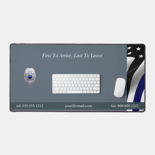 Badge de la Mince Ligne Bleue 911 (Clavier et souris)
