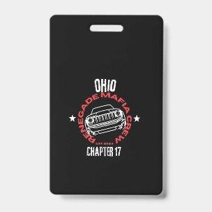 Badge de la section Ohio de Renegade Mafia Crew