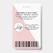 Badge de l'agent de signature de notaire photo mod (Arrière)