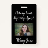 Badge de l'agent de signature du notaire (Devant)