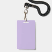 Badge de laissez-passer de salle de bain violet po (Back with Lanyard)