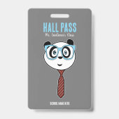 Badge de laissez-passer Panda Nerd Hall (Arrière)