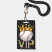 Badge de lanière de baseball VIP (Avant avec lanière)