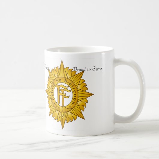 Badge de l'armée irlandaise pour la tasse (Droite)