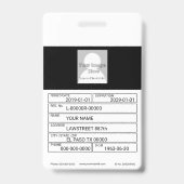 Badge de l'échelle de la justice d'or (Dos)