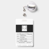 Badge de l'échelle de la justice d'or (Dos avec clip rétractable)