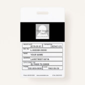 Badge de l'échelle de la justice d'or (Dos)