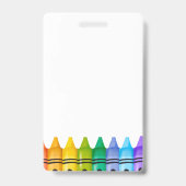 Badge de l'enseignant de garderie (Arrière)