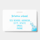 Badge de l'enseignant scientifique (Dos)