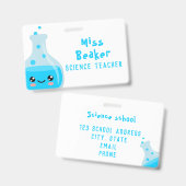 Badge de l'enseignant scientifique (Recto et verso)