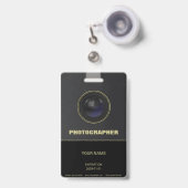 Badge de lentilles de caméra (Face avec clip rétractable)