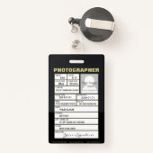 Badge de lentilles de caméra (Back with Retractable)