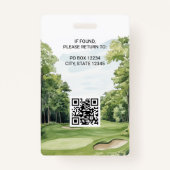 Badge de l'événement Photo Golf (Dos)