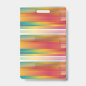Badge de lignes colorées abstraites (Arrière)